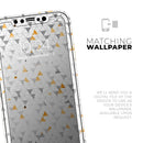 Karamfila Yellow & Gray Floral V3  - Protective Skin Wrap & Decal – Compatible with iPhone SE to iPhone 17 Pro Max (All Models)
