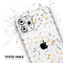 Karamfila Yellow & Gray Floral V3  - Protective Skin Wrap & Decal – Compatible with iPhone SE to iPhone 17 Pro Max (All Models)