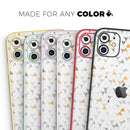 Karamfila Yellow & Gray Floral V3  - Protective Skin Wrap & Decal – Compatible with iPhone SE to iPhone 17 Pro Max (All Models)