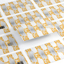 Karamfila Yellow & Gray Floral V4 - Premium Protective Decal Skin-Kit for the Apple Credit Card