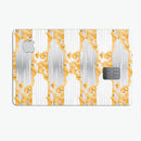 Karamfila Yellow & Gray Floral V4 - Premium Protective Decal Skin-Kit for the Apple Credit Card