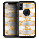 Karamfila Yellow & Gray Floral V4 - Skin Kit for the iPhone OtterBox Cases