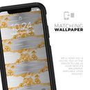 Karamfila Yellow & Gray Floral V4 - Skin Kit for the iPhone OtterBox Cases