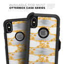 Karamfila Yellow & Gray Floral V4 - Skin Kit for the iPhone OtterBox Cases