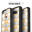 Karamfila Yellow & Gray Floral V4 - Skin Kit for the iPhone OtterBox Cases
