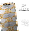 Karamfila Yellow & Gray Floral V4  - Protective Skin Wrap & Decal – Compatible with iPhone SE to iPhone 17 Pro Max (All Models)