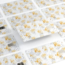 Karamfila Yellow & Gray Floral V5 - Premium Protective Decal Skin-Kit for the Apple Credit Card