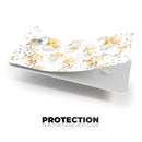 Karamfila Yellow & Gray Floral V5 - Premium Protective Decal Skin-Kit for the Apple Credit Card