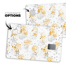 Karamfila Yellow & Gray Floral V5 - Premium Protective Decal Skin-Kit for the Apple Credit Card