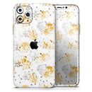 Karamfila Yellow & Gray Floral V5  - Protective Skin Wrap & Decal – Compatible with iPhone SE to iPhone 17 Pro Max (All Models)