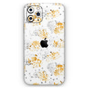Karamfila Yellow & Gray Floral V5  - Protective Skin Wrap & Decal – Compatible with iPhone SE to iPhone 17 Pro Max (All Models)