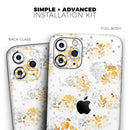 Karamfila Yellow & Gray Floral V5  - Protective Skin Wrap & Decal – Compatible with iPhone SE to iPhone 17 Pro Max (All Models)