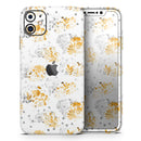 Karamfila Yellow & Gray Floral V5  - Protective Skin Wrap & Decal – Compatible with iPhone SE to iPhone 17 Pro Max (All Models)