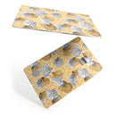 Karamfila Yellow & Gray Floral V6 - Premium Protective Decal Skin-Kit for the Apple Credit Card