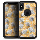Karamfila Yellow & Gray Floral V6 - Skin Kit for the iPhone OtterBox Cases