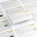 Karamfila Yellow & Gray Floral V7 - Premium Protective Decal Skin-Kit for the Apple Credit Card