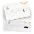 Karamfila Yellow & Gray Floral V7 - Premium Protective Decal Skin-Kit for the Apple Credit Card