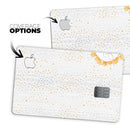 Karamfila Yellow & Gray Floral V7 - Premium Protective Decal Skin-Kit for the Apple Credit Card