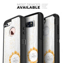 Karamfila Yellow & Gray Floral V7 - Skin Kit for the iPhone OtterBox Cases