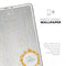 Karamfila Yellow & Gray Floral V7 - Full Body Skin Decal for the Apple iPad Pro 12.9", 11", 10.5", 9.7", Air or Mini (All Models Available)