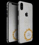 Karamfila Yellow & Gray Floral V7 - iPhone XS MAX, XS/X, 8/8+, 7/7+, 5/5S/SE Skin-Kit (All iPhones Available)