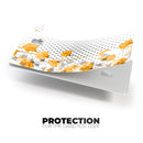 Karamfila Yellow & Gray Floral V8 - Premium Protective Decal Skin-Kit for the Apple Credit Card