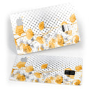 Karamfila Yellow & Gray Floral V8 - Premium Protective Decal Skin-Kit for the Apple Credit Card