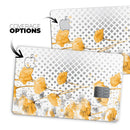 Karamfila Yellow & Gray Floral V8 - Premium Protective Decal Skin-Kit for the Apple Credit Card