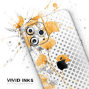 Karamfila Yellow & Gray Floral V8  - Protective Skin Wrap & Decal – Compatible with iPhone SE to iPhone 17 Pro Max (All Models)