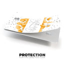 Karamfila Yellow & Gray Floral V9 - Premium Protective Decal Skin-Kit for the Apple Credit Card