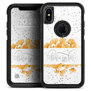 Karamfila Yellow & Gray Floral V9 - Skin Kit for the iPhone OtterBox Cases