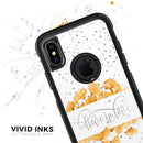 Karamfila Yellow & Gray Floral V9 - Skin Kit for the iPhone OtterBox Cases