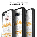 Karamfila Yellow & Gray Floral V9 - Skin Kit for the iPhone OtterBox Cases