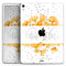 Karamfila Yellow & Gray Floral V9 - Full Body Skin Decal for the Apple iPad Pro 12.9", 11", 10.5", 9.7", Air or Mini (All Models Available)