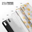 Karamfila Yellow & Gray Floral V10 - iPhone X Swappable Hybrid Case