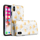 Karamfila Yellow & Gray Floral V10 - iPhone X Swappable Hybrid Case