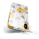 Karamfila Yellow & Gray Floral V11 - iPhone X Swappable Hybrid Case