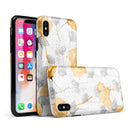 Karamfila Yellow & Gray Floral V11 - iPhone X Swappable Hybrid Case