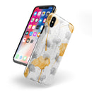 Karamfila Yellow & Gray Floral V11 - iPhone X Swappable Hybrid Case