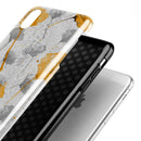 Karamfila Yellow & Gray Floral V11 - iPhone X Swappable Hybrid Case