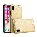 Karamfila Yellow & Gray Floral V12 - iPhone X Swappable Hybrid Case