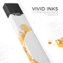 Karamfila Yellow & Gray Floral V13 - Premium Decal Protective Skin-Wrap Sticker compatible with the Juul Labs vaping device