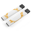 Karamfila Yellow & Gray Floral V13 - Premium Decal Protective Skin-Wrap Sticker compatible with the Juul Labs vaping device