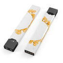 Karamfila Yellow & Gray Floral V13 - Premium Decal Protective Skin-Wrap Sticker compatible with the Juul Labs vaping device