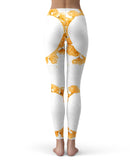 Karamfila Yellow & Gray Floral V13 - All Over Print Womens Leggings / Yoga or Workout Pants