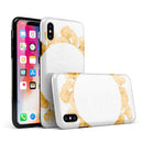 Karamfila Yellow & Gray Floral V13 - iPhone X Swappable Hybrid Case