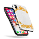 Karamfila Yellow & Gray Floral V13 - iPhone X Swappable Hybrid Case