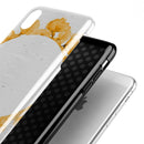 Karamfila Yellow & Gray Floral V13 - iPhone X Swappable Hybrid Case