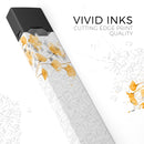 Karamfila Yellow & Gray Floral V14 - Premium Decal Protective Skin-Wrap Sticker compatible with the Juul Labs vaping device