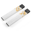 Karamfila Yellow & Gray Floral V14 - Premium Decal Protective Skin-Wrap Sticker compatible with the Juul Labs vaping device